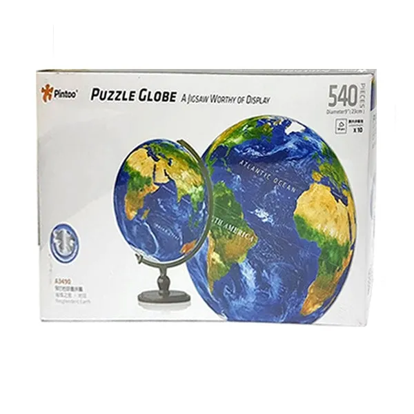 540-Piece Jigsaw Puzzle Globe, Blue Earth