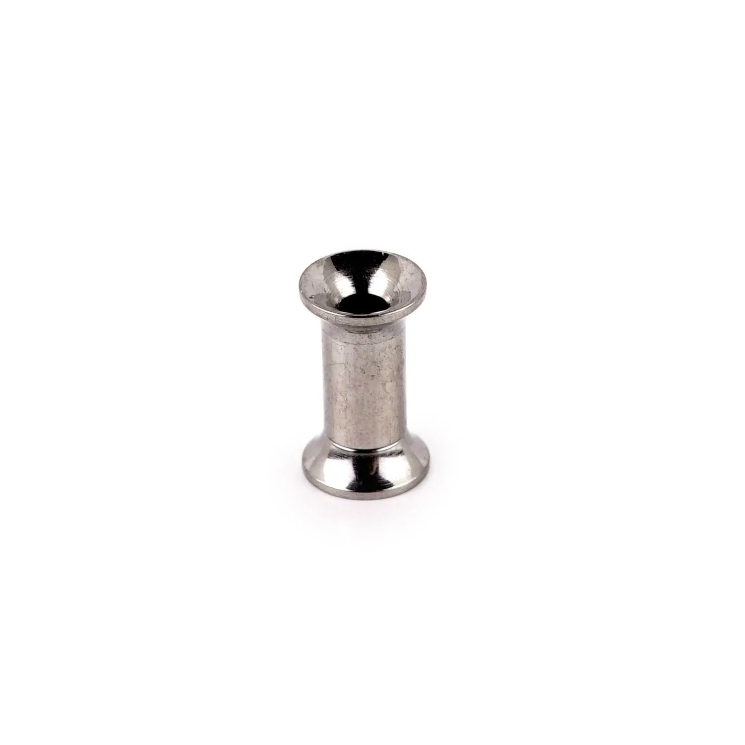 6 Gauge Stainless Double Flared Earlet Internally Threaded