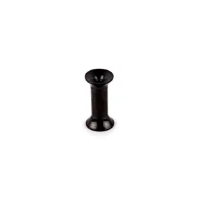 8 Gauge Black Double Flared Earlet Internally Threaded