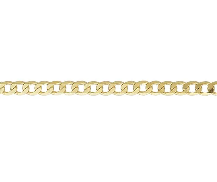 9ct Yellow Gold Metric Curb Bracelet