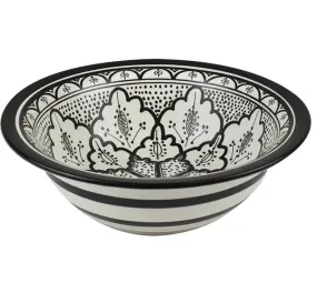 Aleah Ceramic Bowl Black 28cm