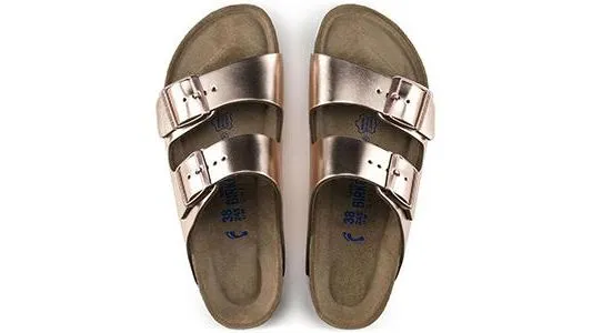 Arizona Soft Footbed Leather Metallic