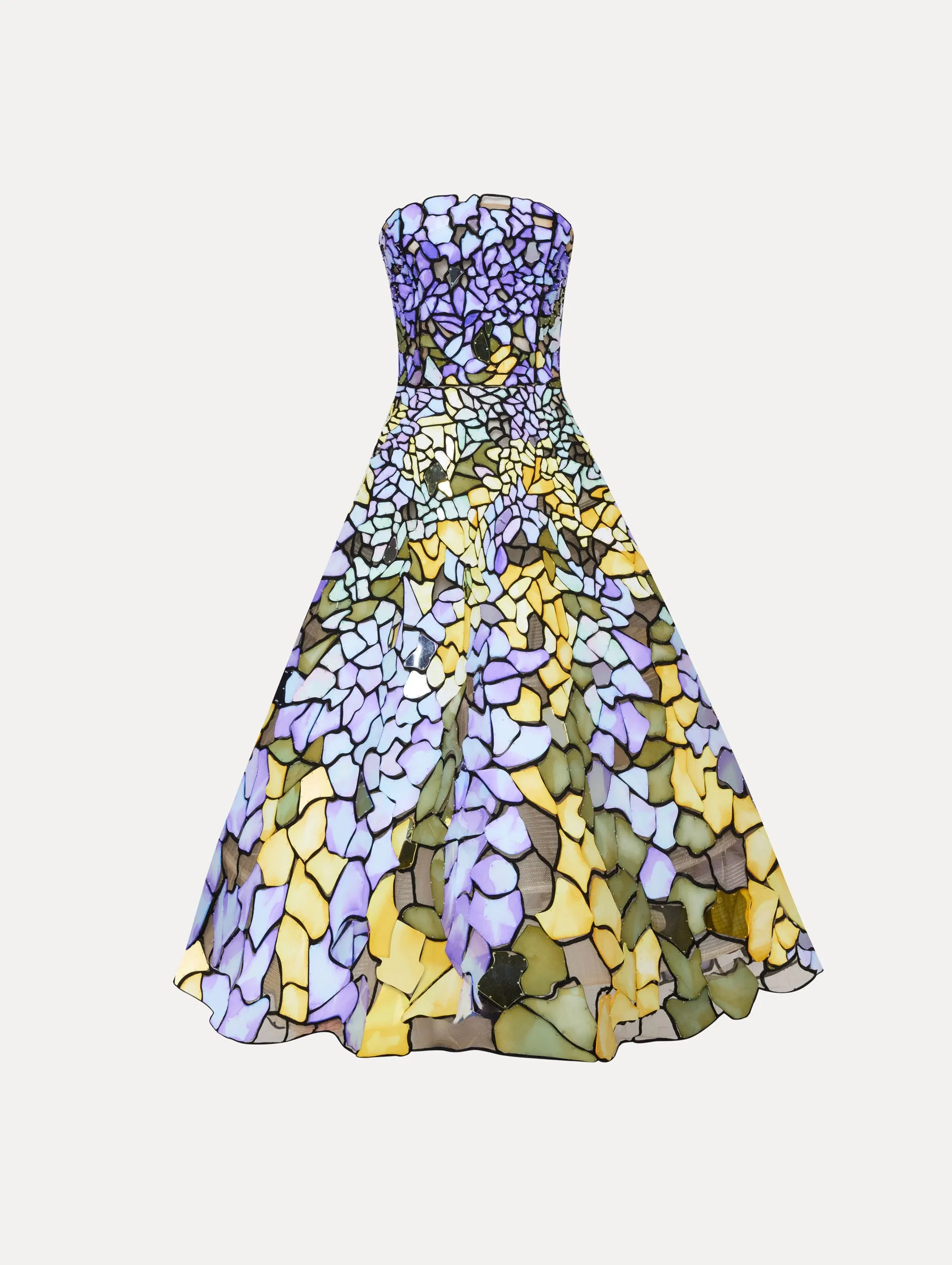 Art Nouveau Stain Glass Gown