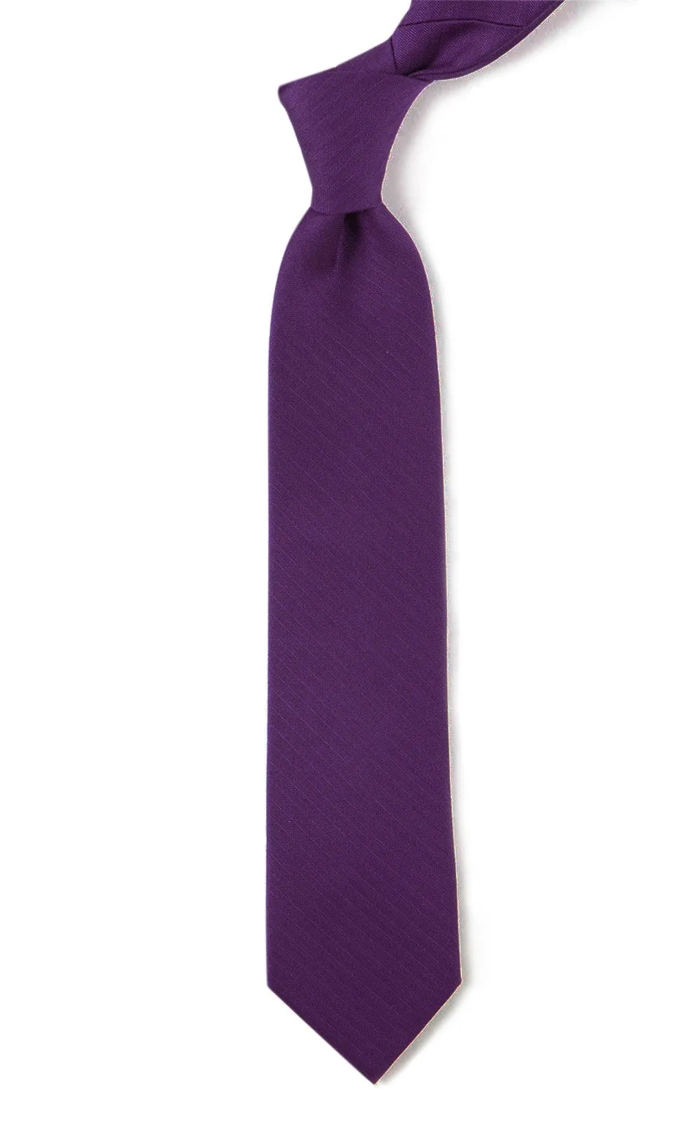 Astute Solid Plum Tie