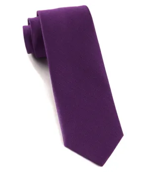 Astute Solid Plum Tie