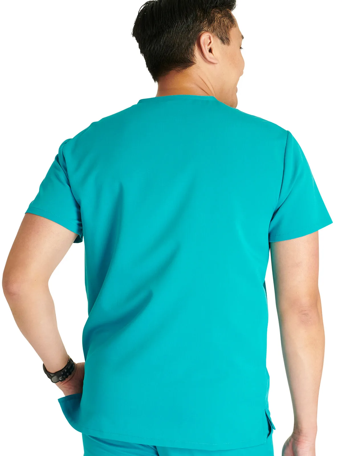 Atmos - Men's V-Neck Zip Pocket Scrub Top