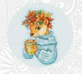 Autumn Coffee - PDF Cross Stitch Pattern