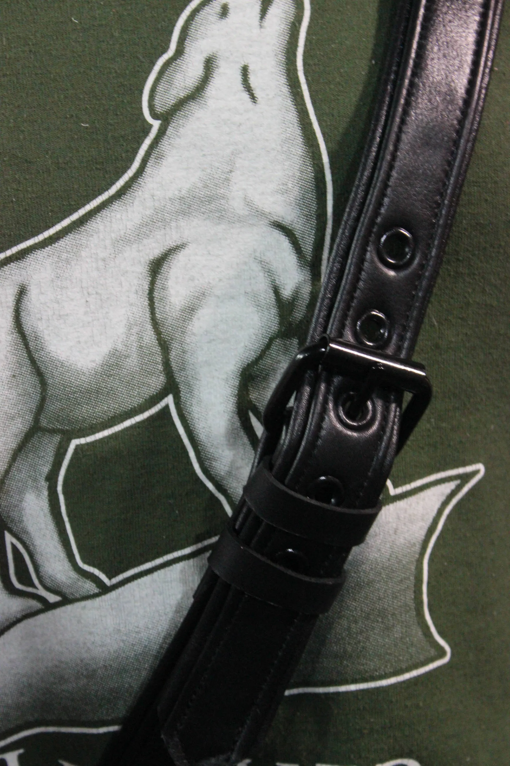 Back to Basics - Soft Black Leather Sam Browne Belt