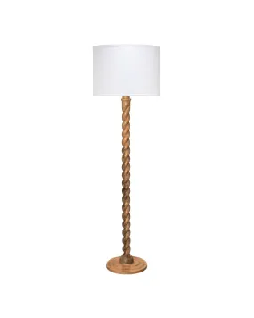 Barley Twist Floor Lamp Brown