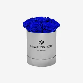 Basic Mirror Silver Box | Royal Blue Roses