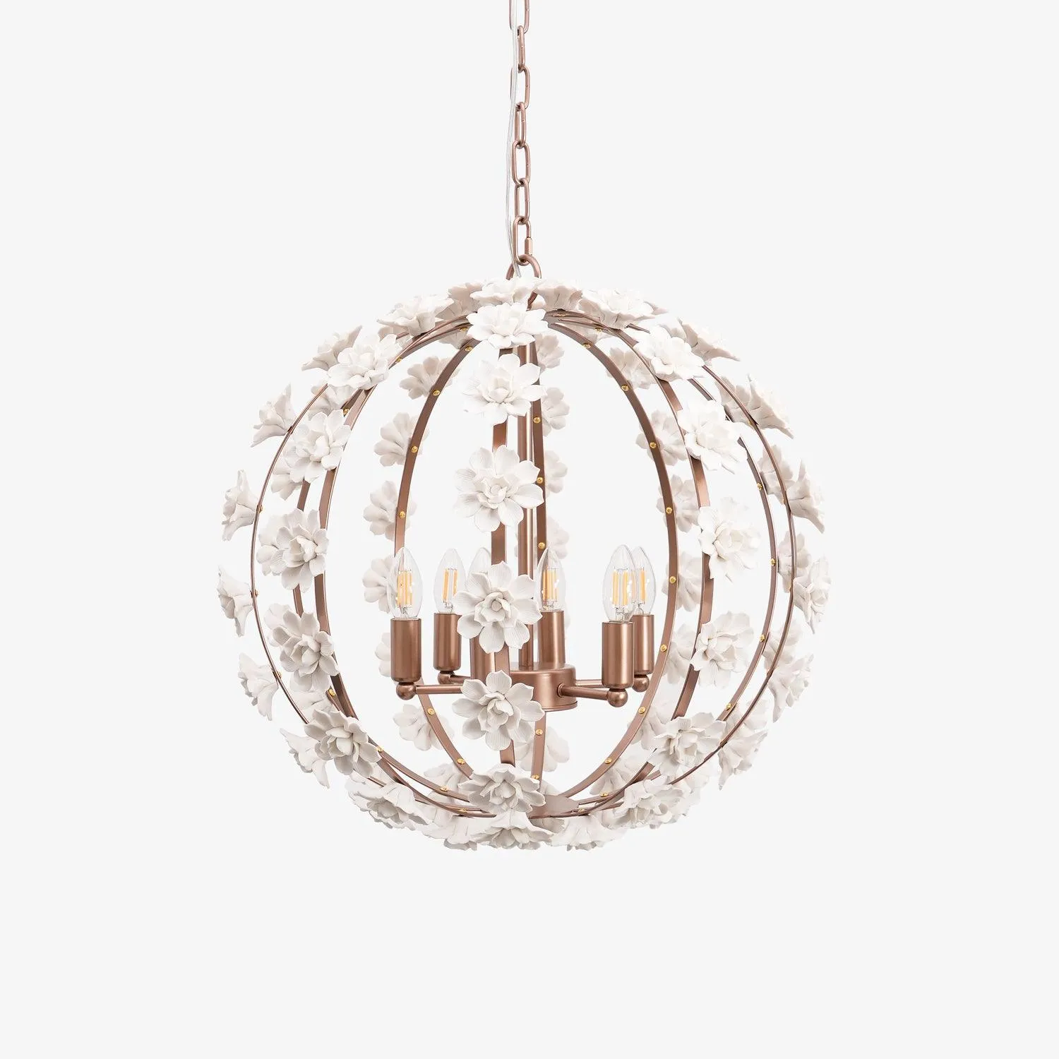 Bianca Floral Orb Chandelier