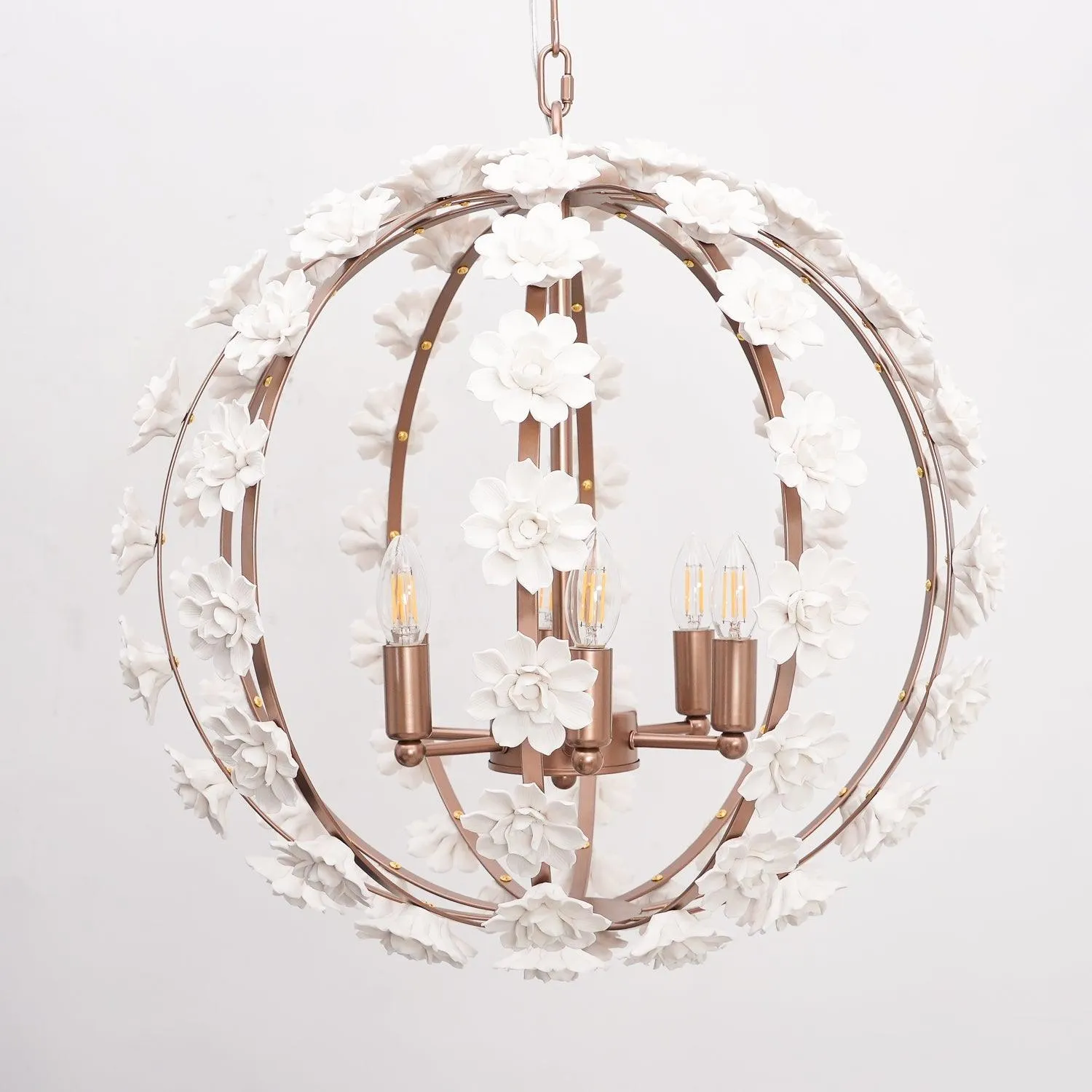 Bianca Floral Orb Chandelier