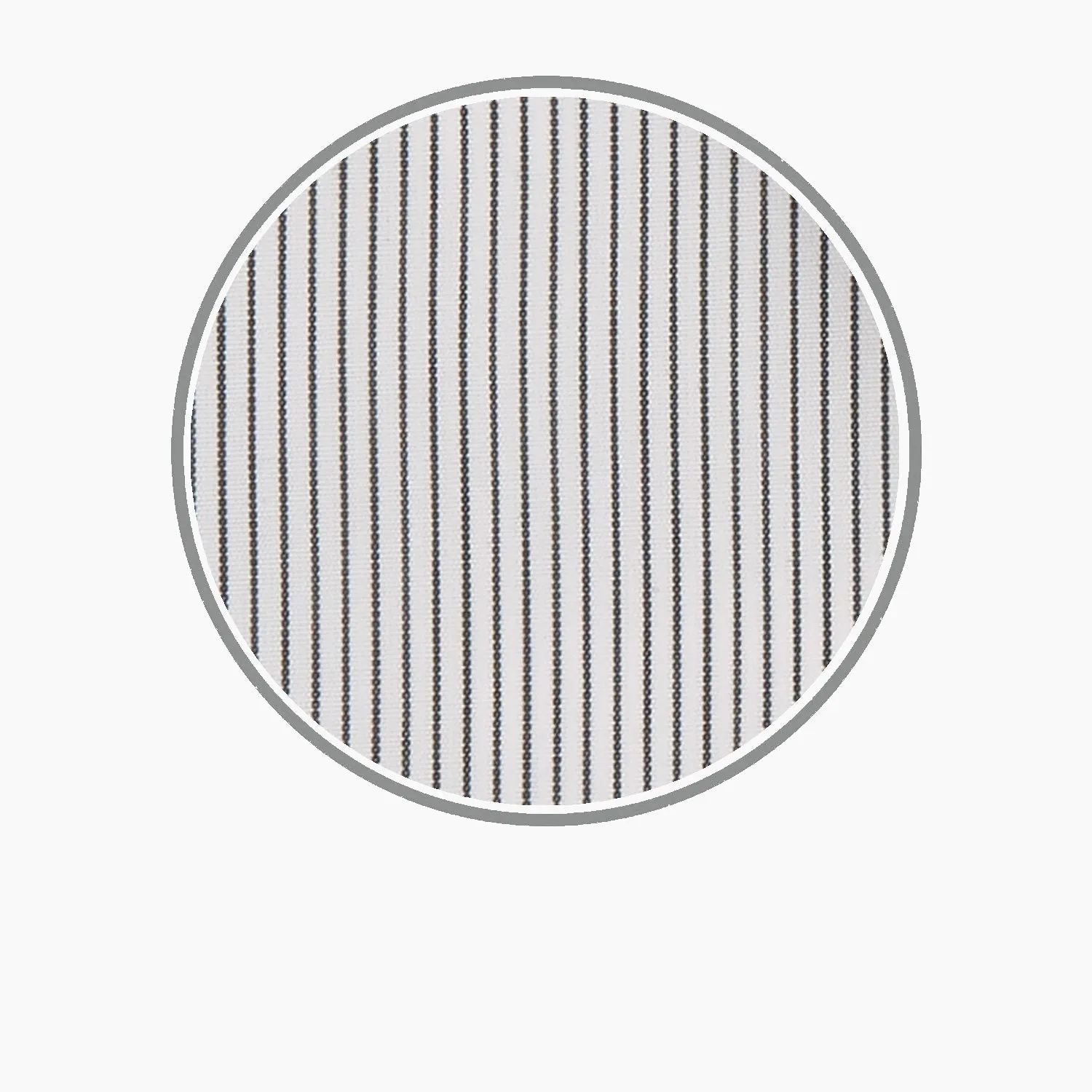 Black Hairline Stripe Cotton Fabric