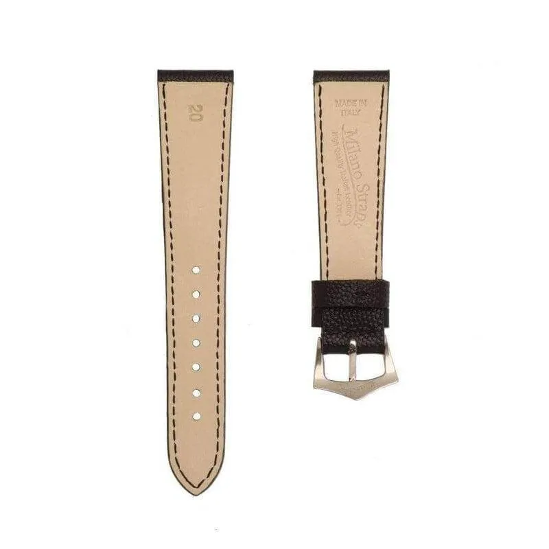 Black Hammered Calfskin Watch strap