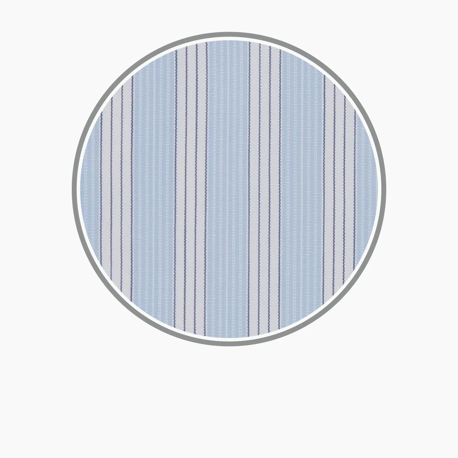 Blue and White Bold Stripe Cotton Fabric