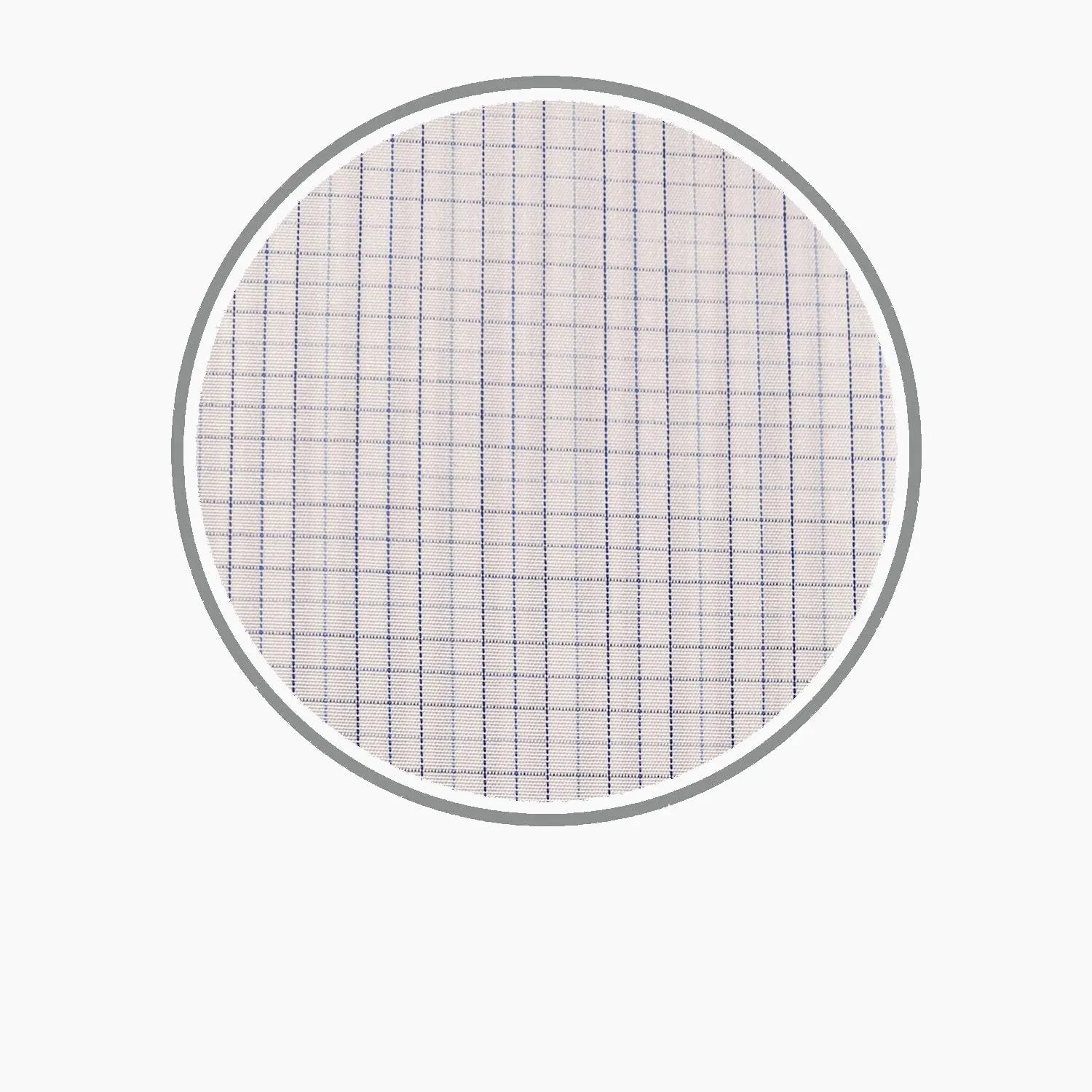 Blue Fine Check Silverline Cotton Fabric