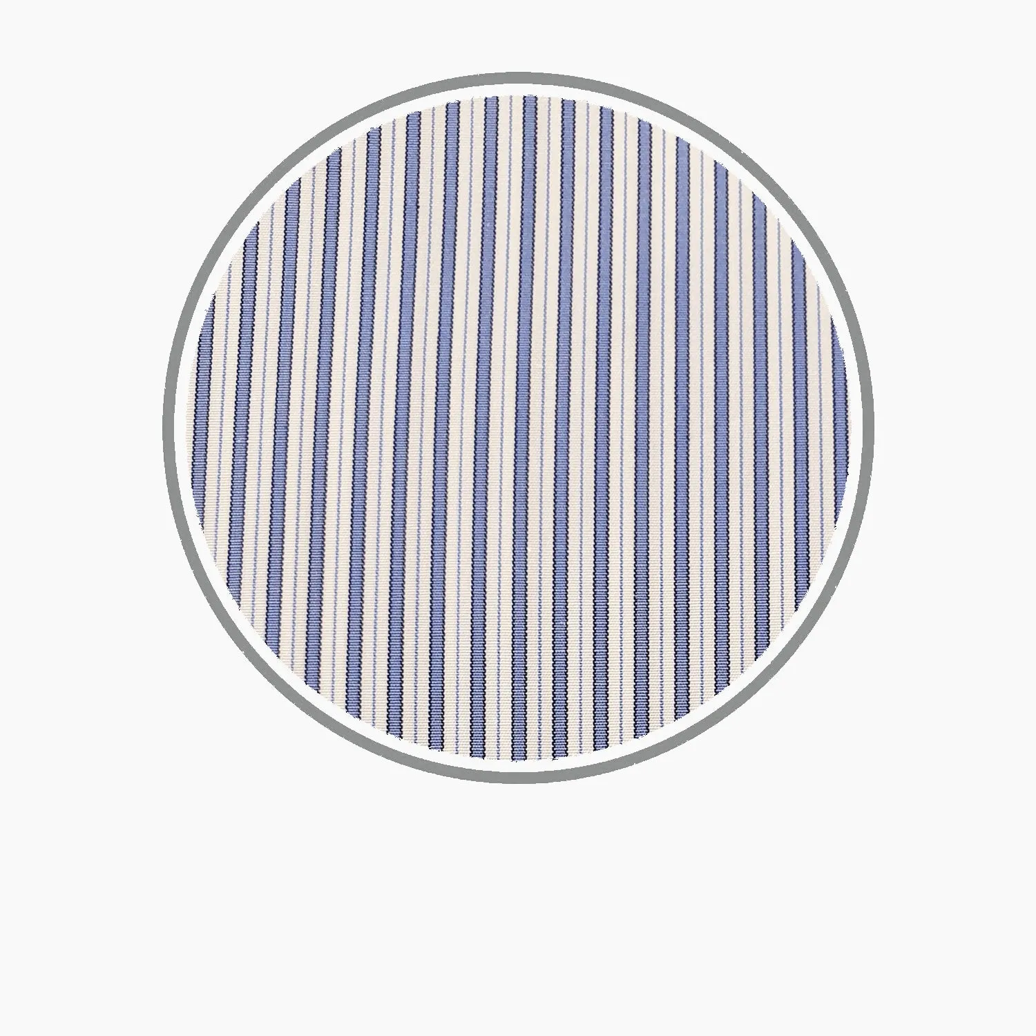 Blue Multi Stripe Silverline Cotton Fabric