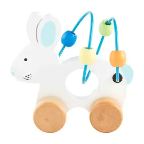 Blue Wood Bunny Abacus Toy