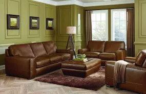 Briatoni Square Arm Faux Leather 6 seater Sofa set