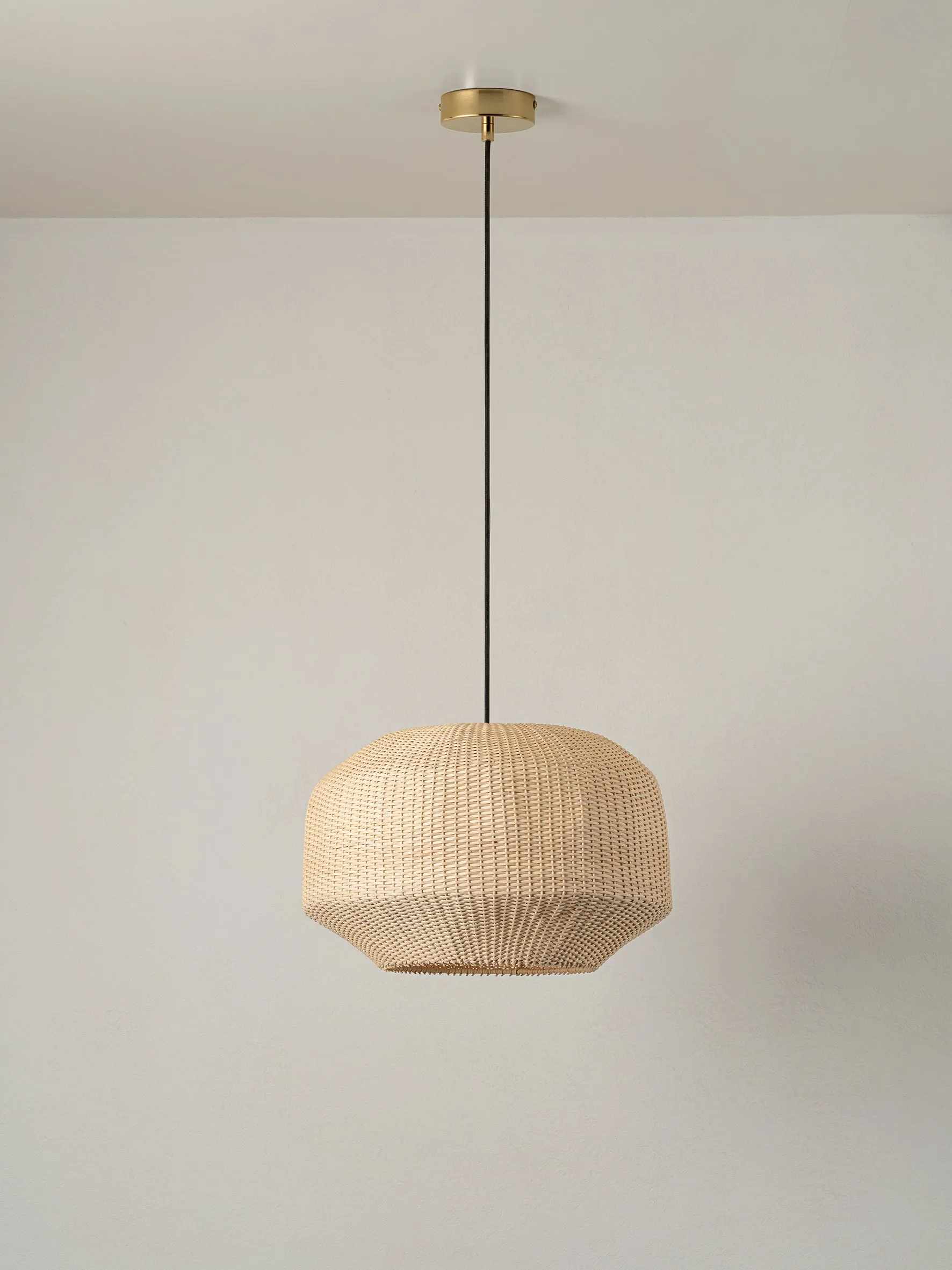 Budi - large handwoven rattan lampshade