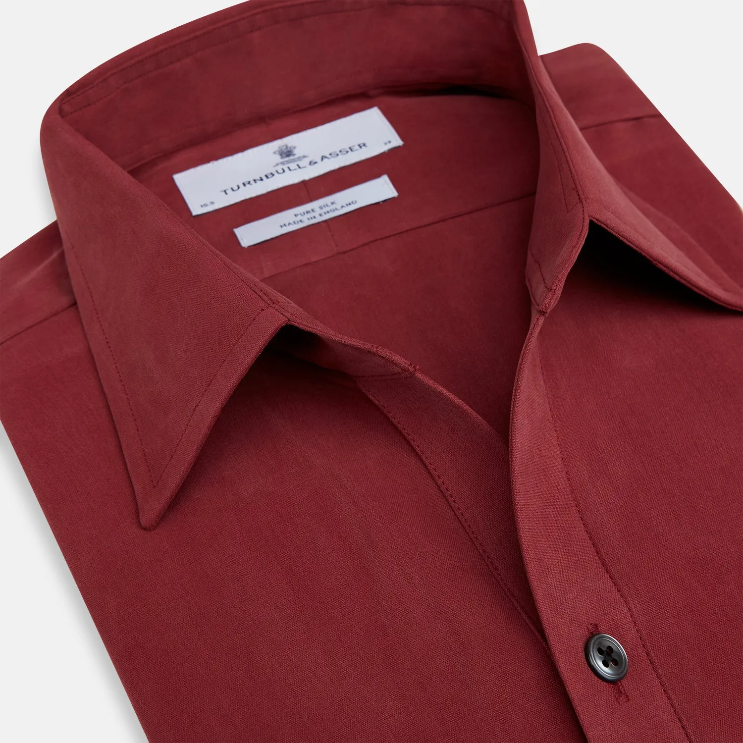 Burgundy Silk Chelsea Shirt