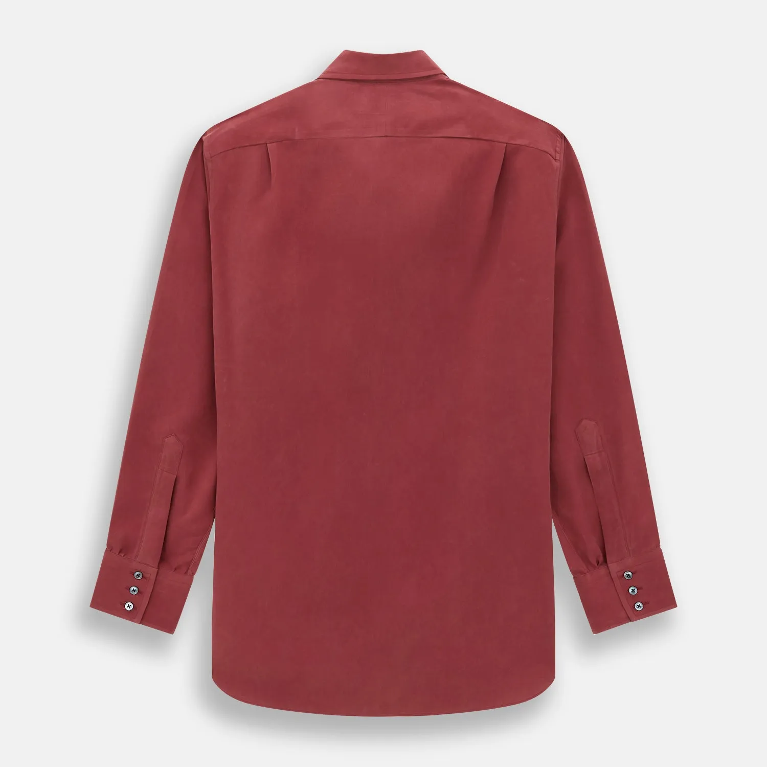 Burgundy Silk Chelsea Shirt