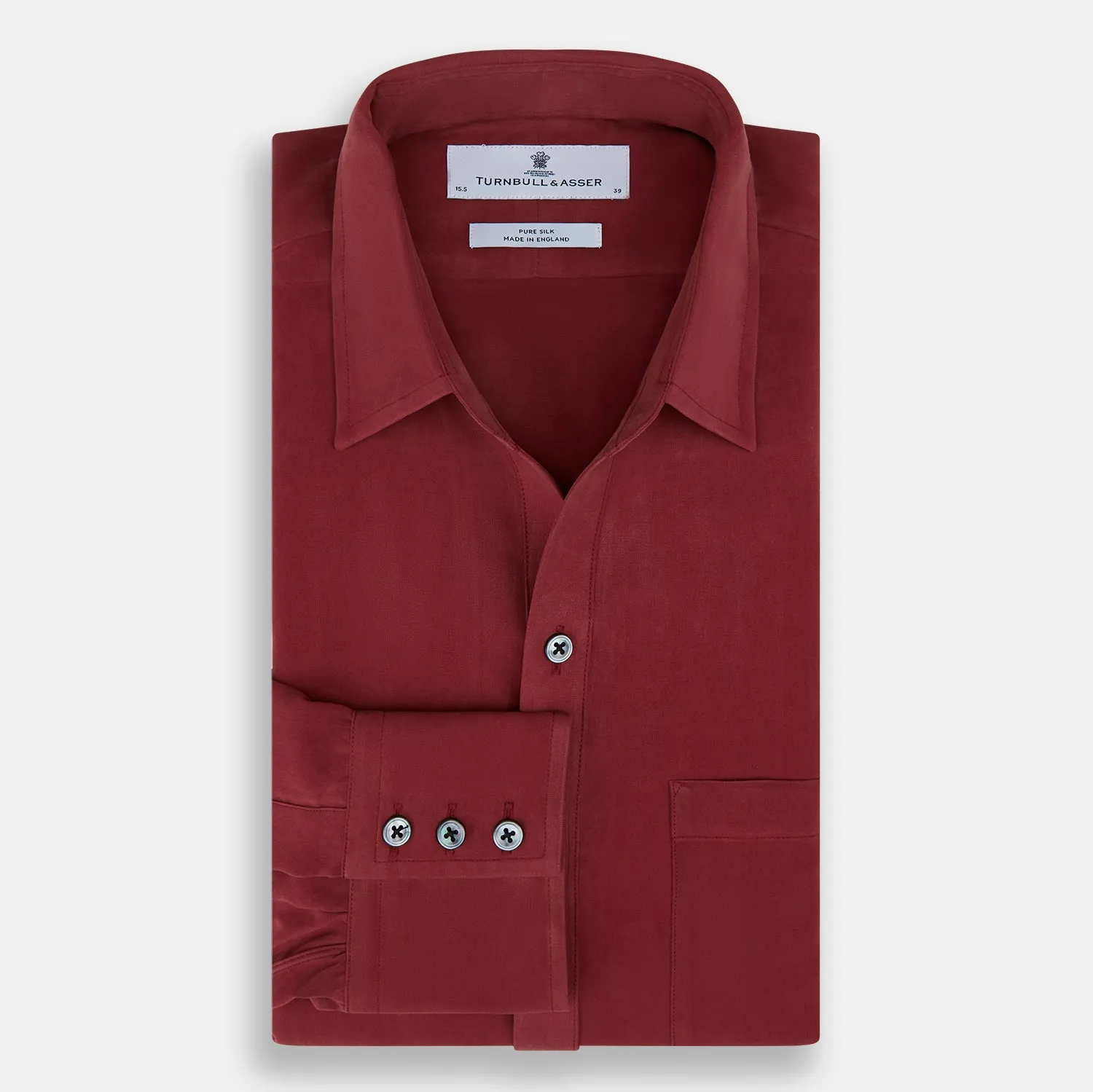 Burgundy Silk Chelsea Shirt