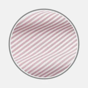 Burgundy Stripe West Indian Sea Island Cotton Fabric