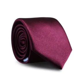 Burgundy Wine Skinny Silk Neck Tie