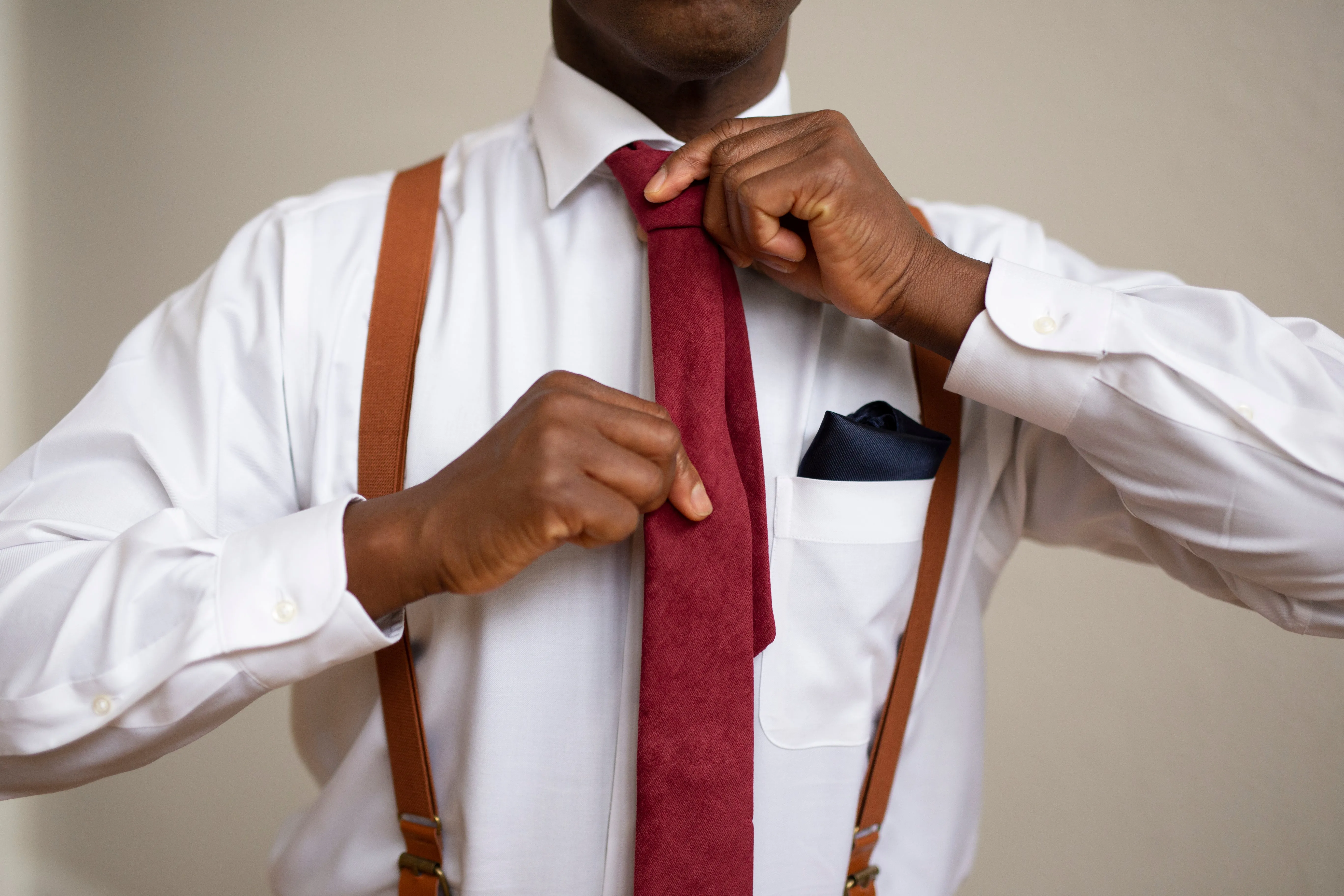 Burgundy Wine Skinny Silk Neck Tie