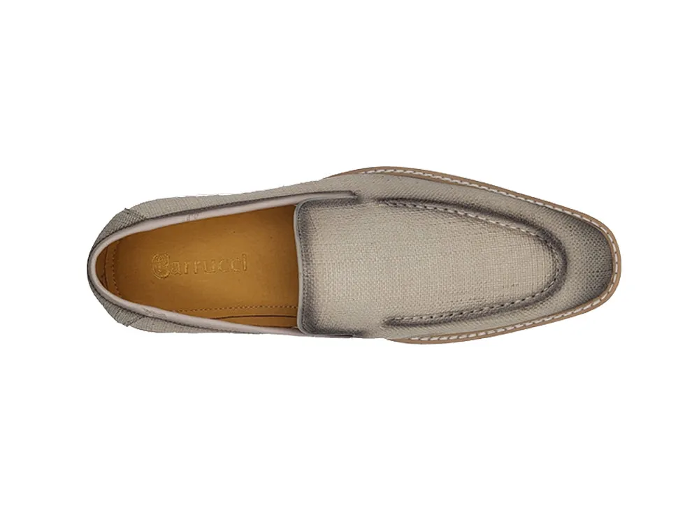 Burninshed Linen Loafer