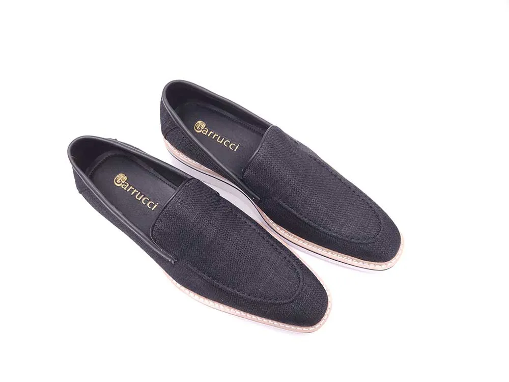 Burninshed Linen Loafer