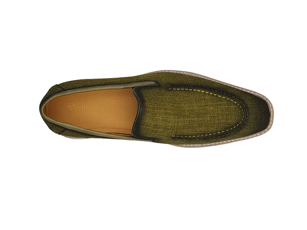 Burninshed Linen Loafer