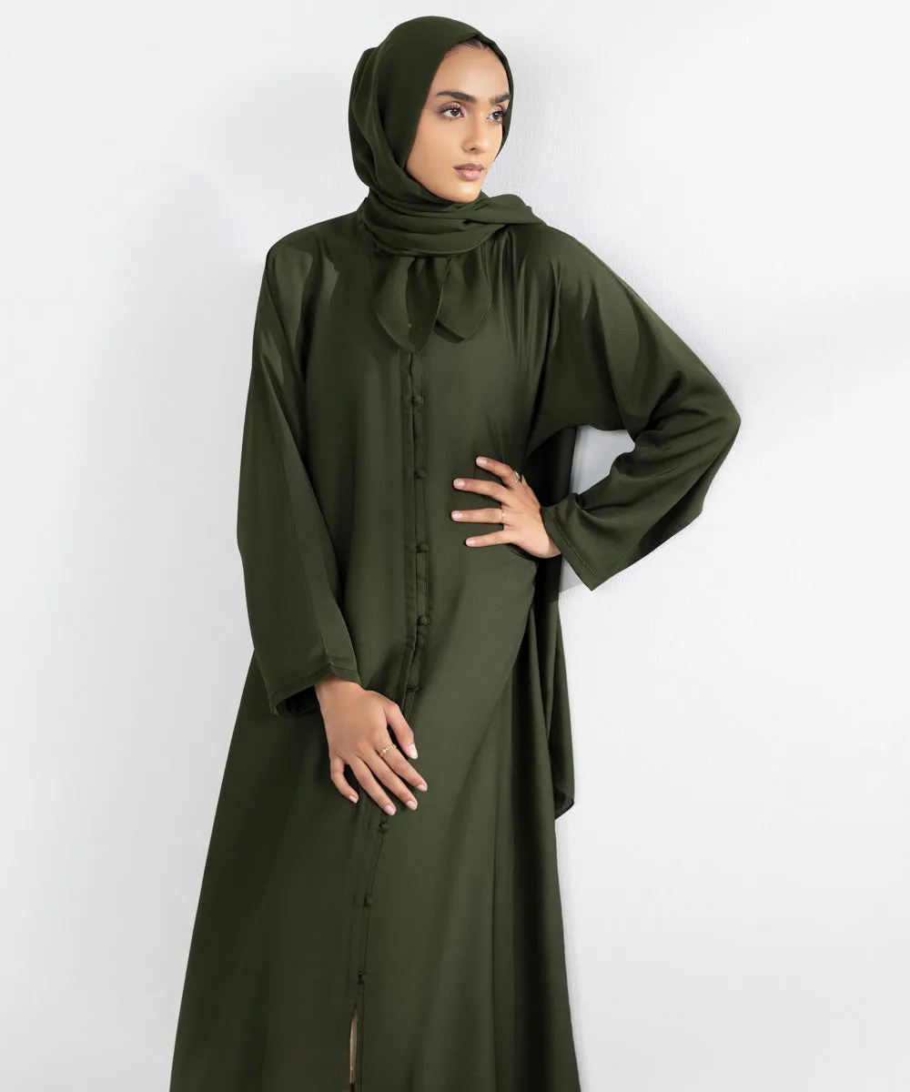 Button Through Abaya