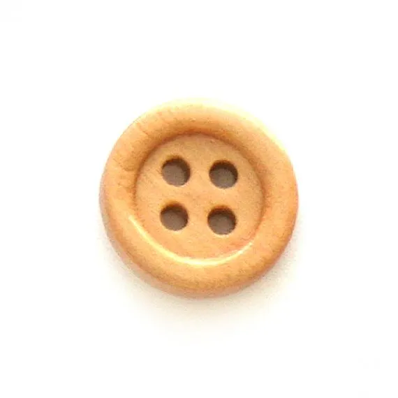 Button, wood, 13/15mm, three colours