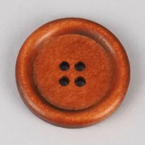 Button, wood, 30mm, various naturals