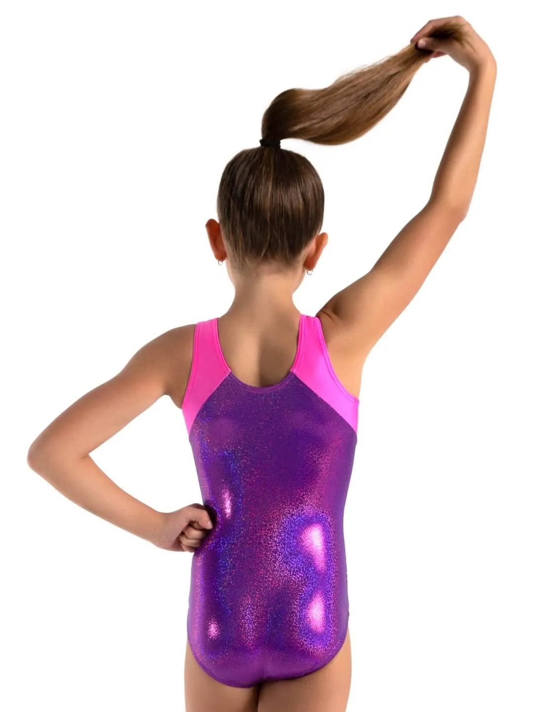 Capezio Level Up Shoulder Panel Gymnastics Leotard Girls 12028C