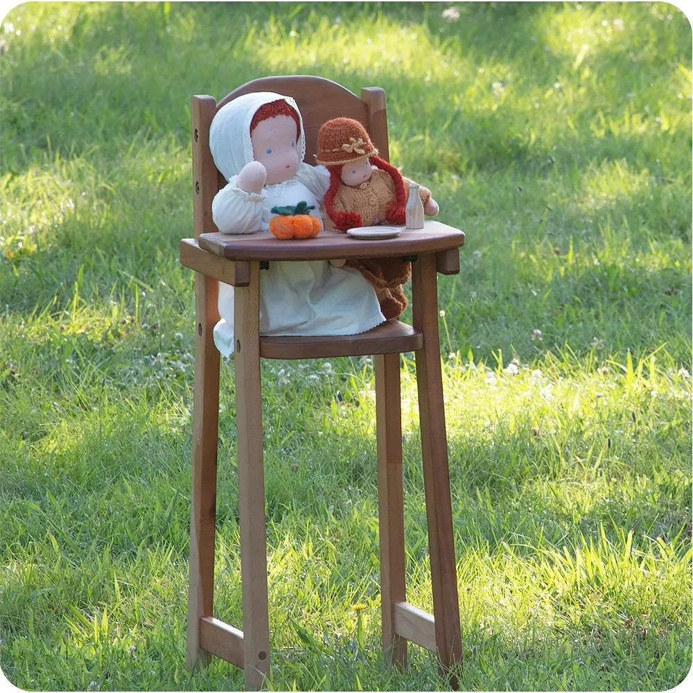 Cherry Wood Doll High Chair