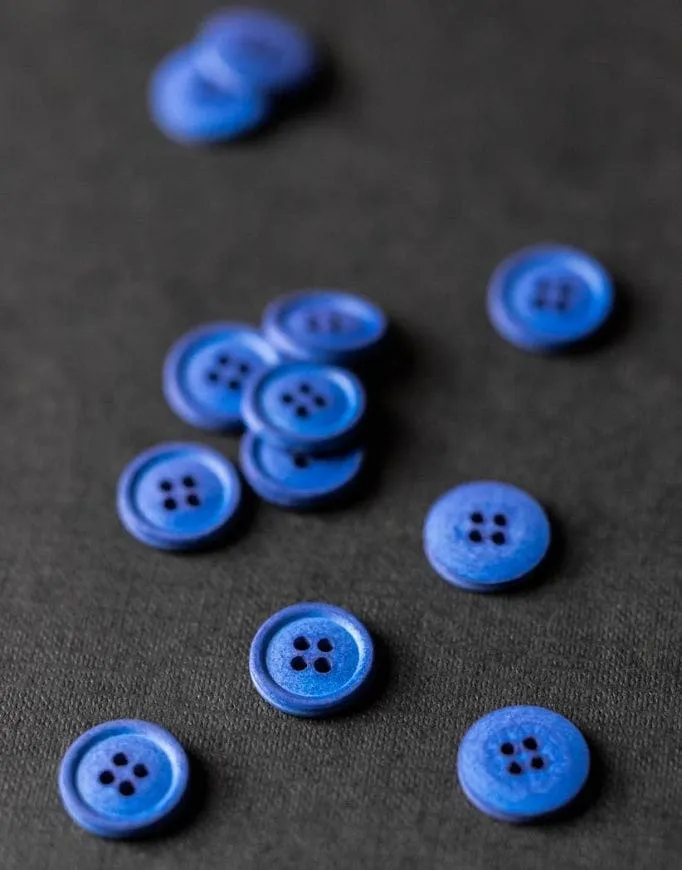 Cotton Button from Merchant & Mills, 15mm Cobalt