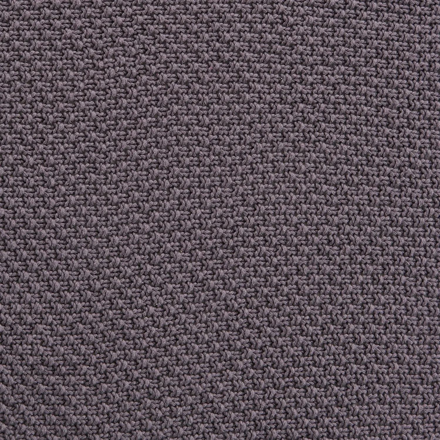 Cotton Knit Blanket - Slate