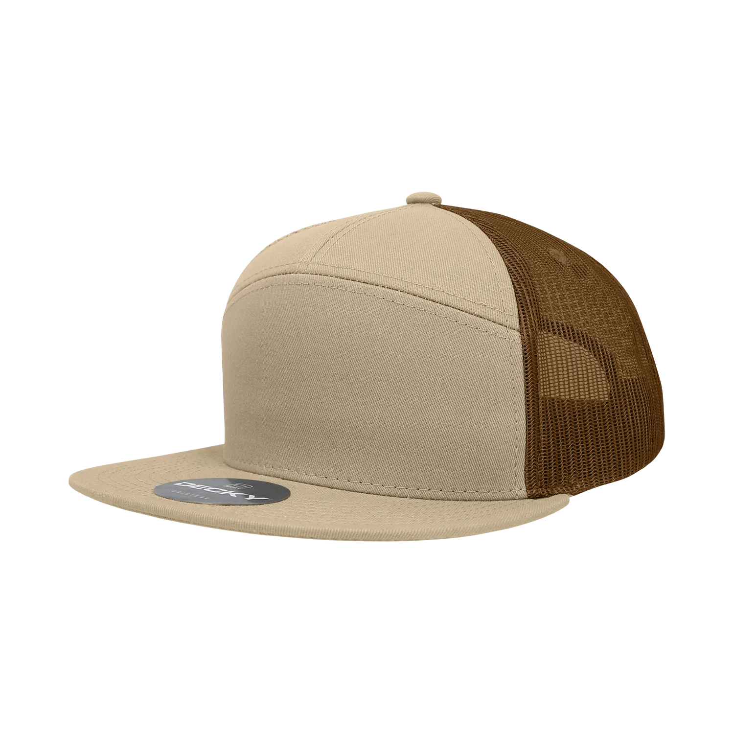 Decky 1133 7 Panel High Profile Structured Cotton Blend Trucker Hat - CASE Pricing