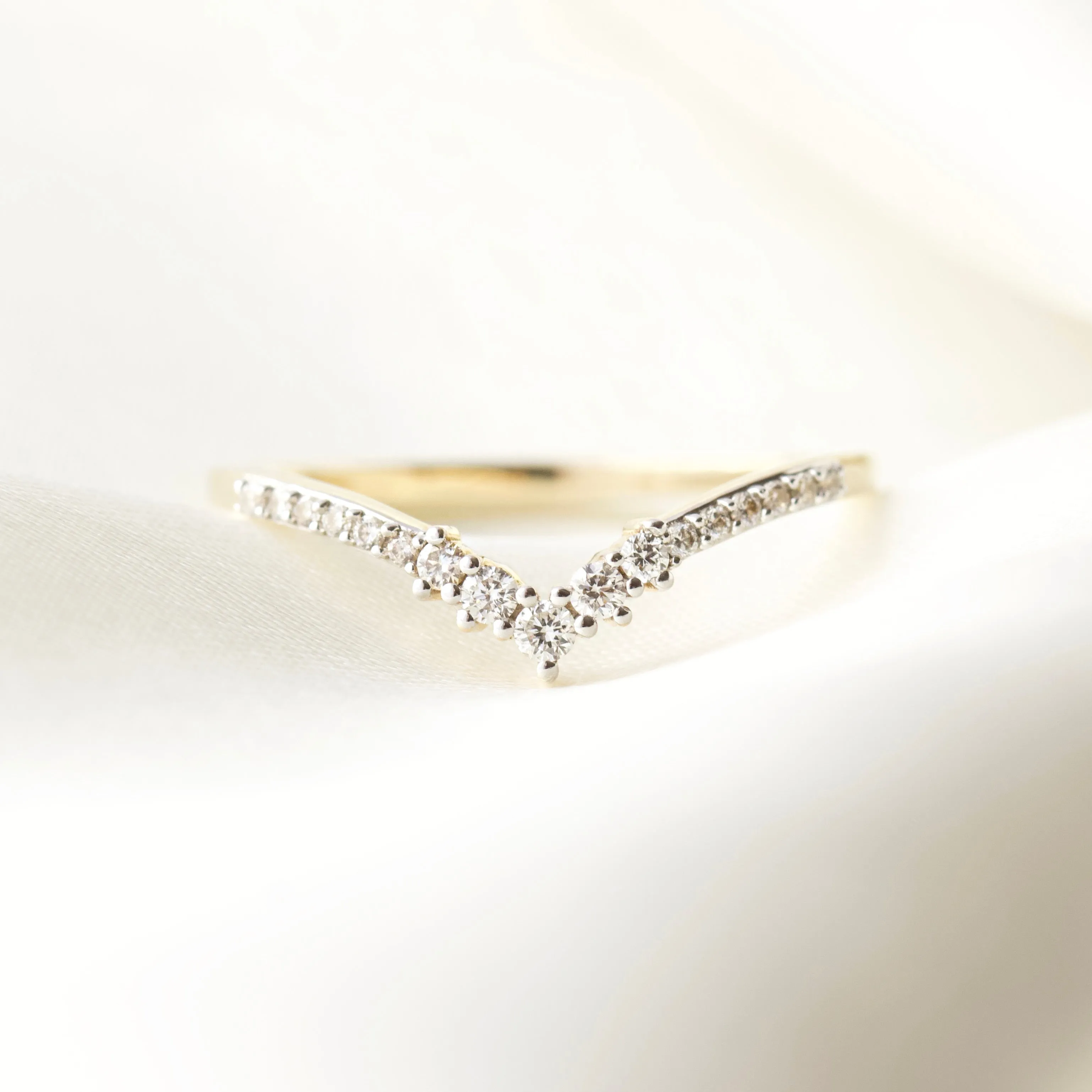 Diamond Crown Hugging Ring