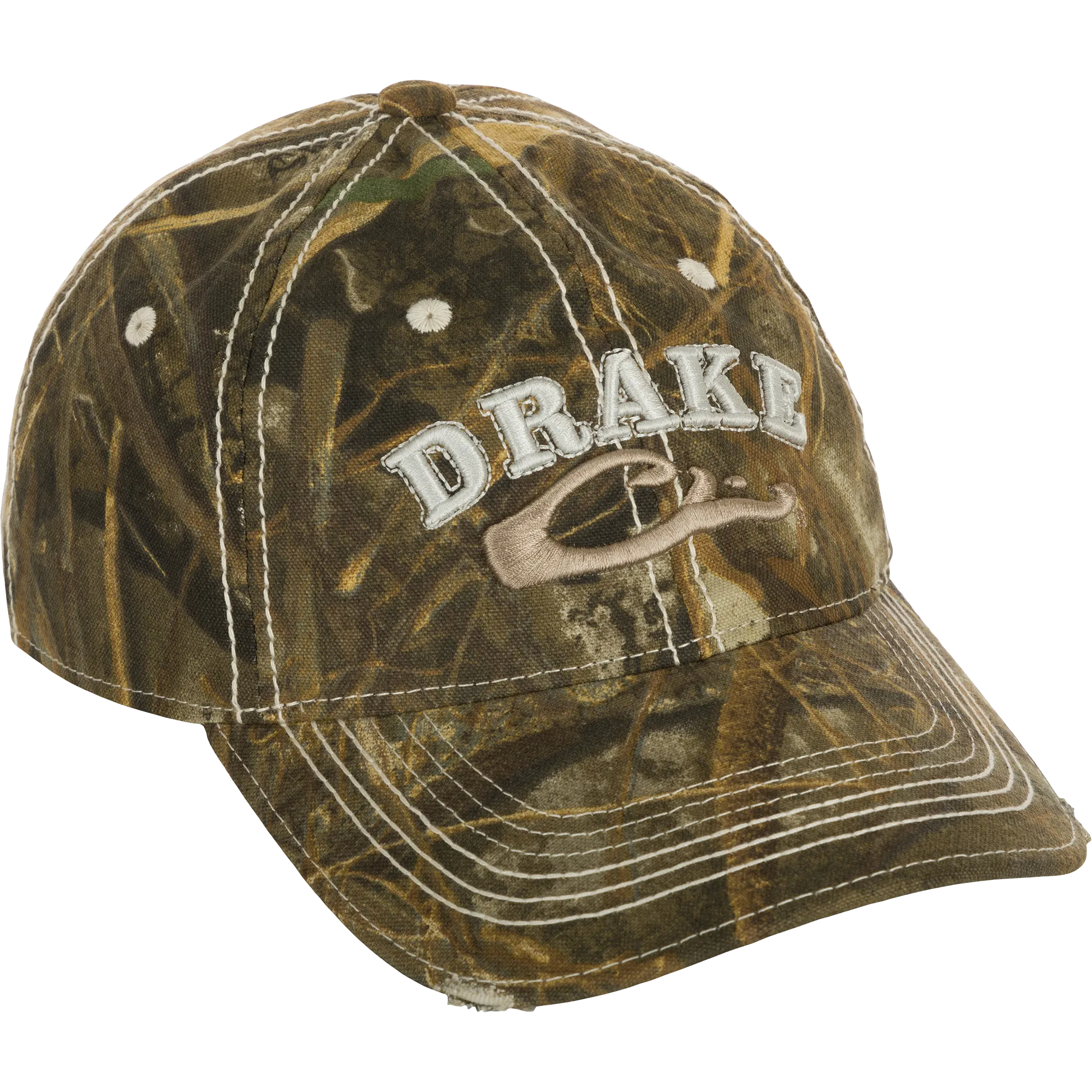 Distressed 6-Panel Ball Cap - Realtree