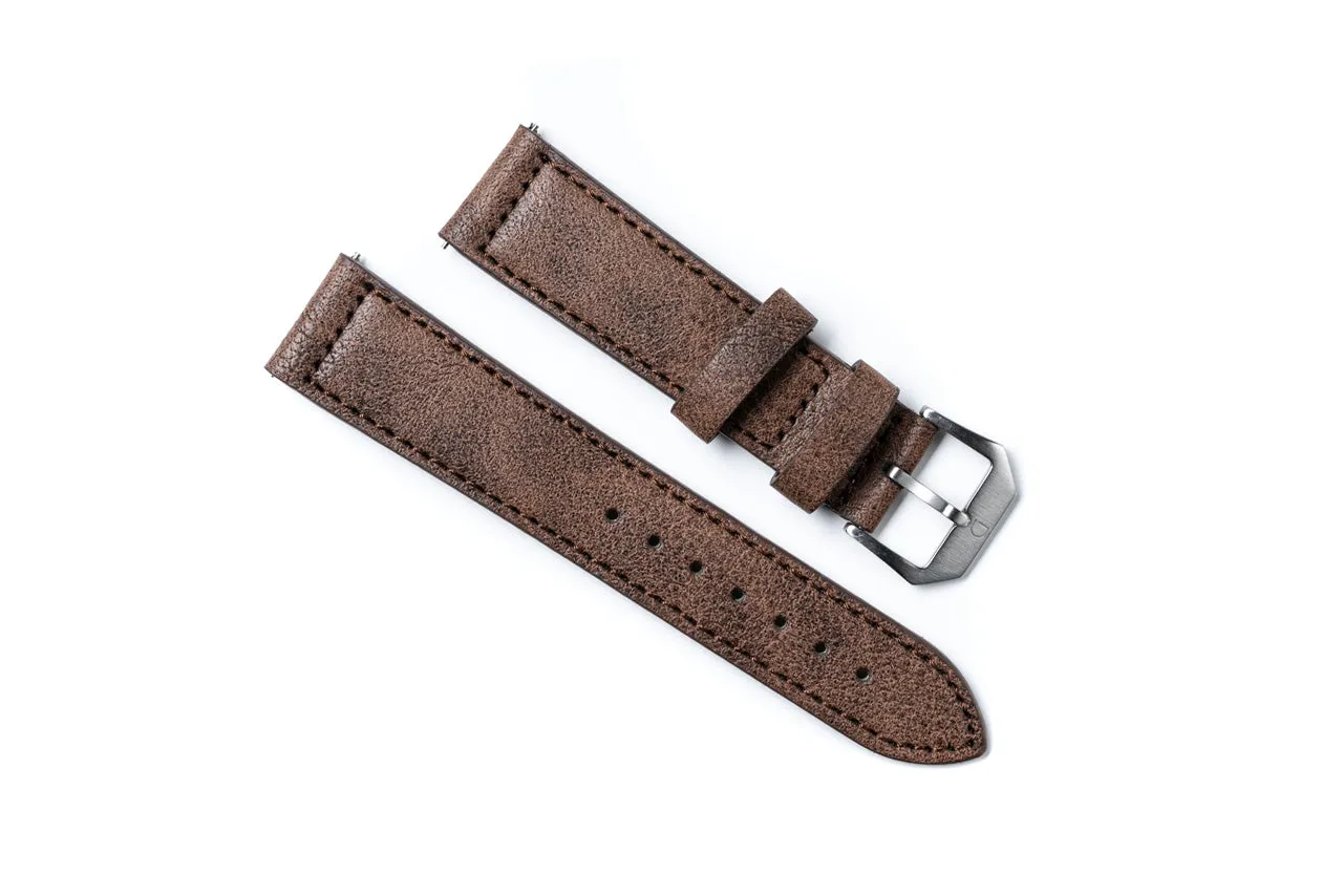 DIY WATCH CLUB Vegan Leather Strap -- Brown