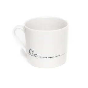 East of India Porcelain Mug 'Stroppy before Coffee'