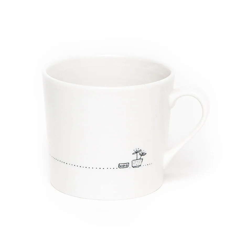 East of India Porcelain Mug 'Stroppy before Coffee'