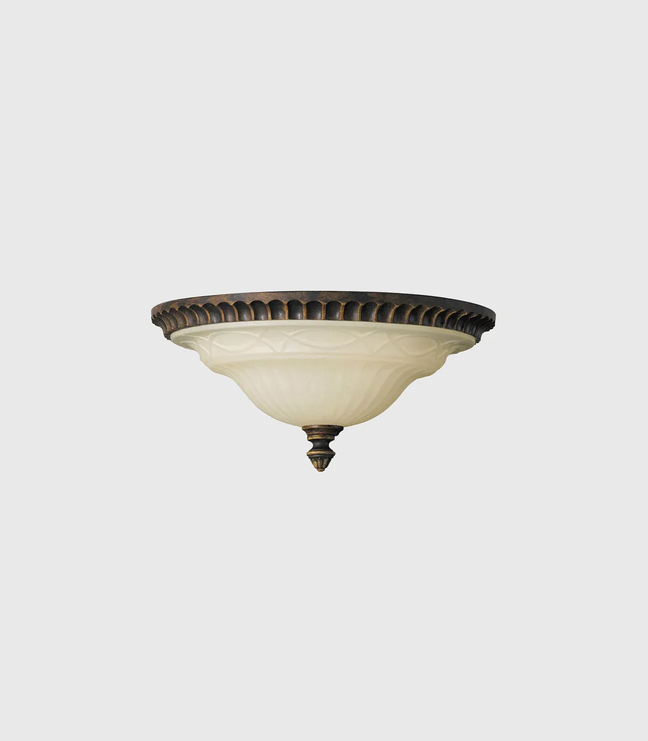 Edwardian Style 2lt Semi-Flush Ceiling Light