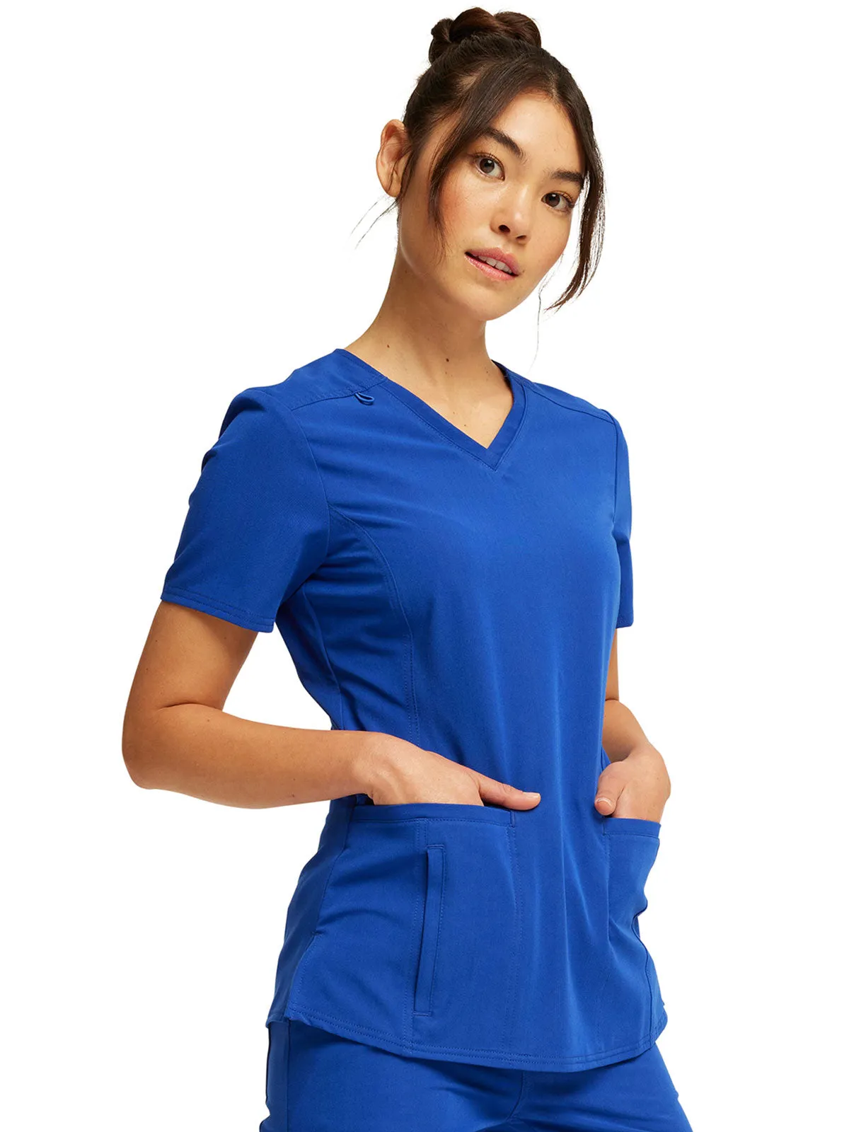 Euphoria - Women's V-Neck Solid Top