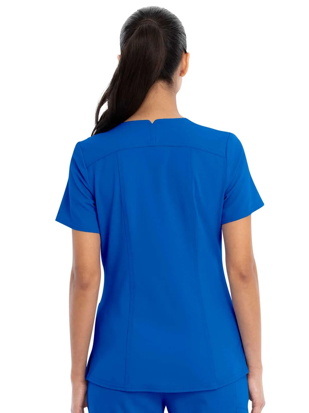 Euphoria - Women's V-Neck Solid Top