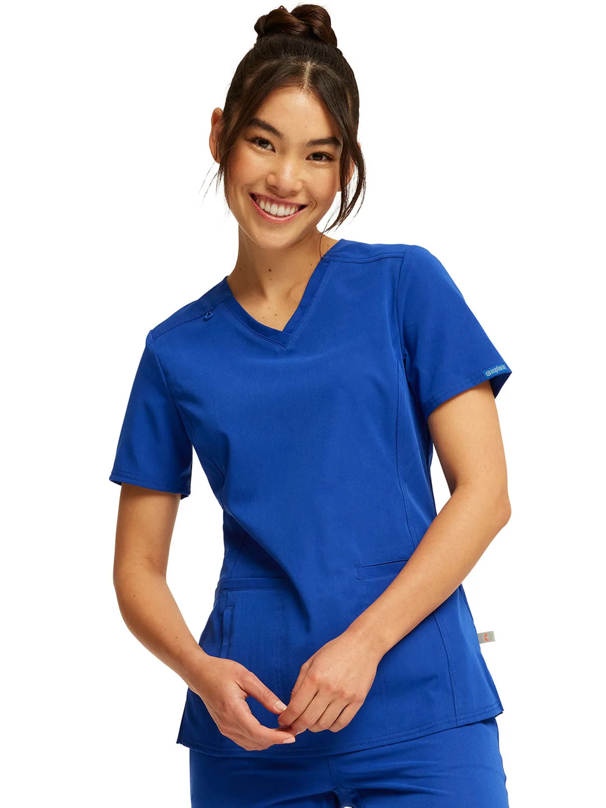 Euphoria - Women's V-Neck Solid Top